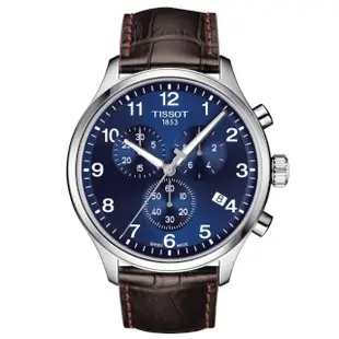 【TISSOT 天梭 官方授權】CHRONO XL 韻馳系列 三眼計時石英腕錶 母親節 禮物(T1166171604700)