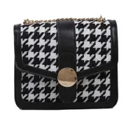 Vintage Lattice Pattern Flap Shoulder Handbag Autumn Winter Fashion Women PU Leather Street Messenger Bag Commuter Trunk Totes