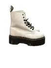 DR MARTENS WOMEN WHITE 1460 PASCAL MAX PLATFORM LEATHER BOOTS SIZE 9 NEW!