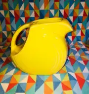 NEW Fiestaware Sunflower Juice Disk Pitcher Fiesta Small Yellow 28 oz Disc