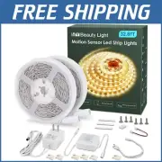 Flexible 32.8ft Motion Activated LED Lights with 3 Timer Modes for Easy Install