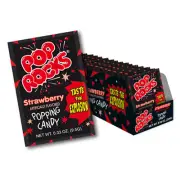 Pop Rocks Strawberry Popping Candy - 0.33 oz 24 Count