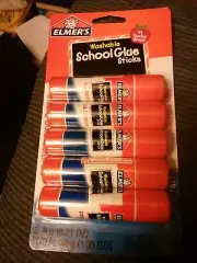 ELMER'S Disappearing Purple School Glue Sticks No-Mess Bond 1 Pack 5Sticks