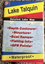 Lake Talquin, FL Series - Fishing Map- GPS Points - Waterproof - #L268 NEW