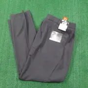 NWT DOCKERS SIGNATURE DRESS PANT GREY SLIM FIT FLAT FRONT PANTS MENS 40X30 NEW!