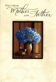 Happy Anniversary Parents Blue Hydrangea Hydrangeas Hallmark Greeting Card