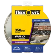 Flexovit 350 x 25mm Pro Segmented Diamond Blade