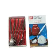 Vintage Zwilling J.A. Henckels Twin Egg Spoons 6 Count - New Old Stock