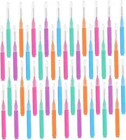 WOFASHPURET Interdental Brush Set 50pcs Mini Brush Soft Bristles Portable Flossing Tools for Home Travel 5 Options
