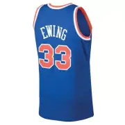 Patrick Ewing #33 Knicks Blue On Court Replica Jersey Men's