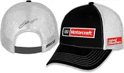 Checkered Flag Sports Josh Berry #21 NASCAR 2025 Sponsor Mesh Snapback Black White Snapback Hat, Black, One Size
