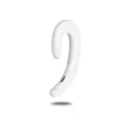 Fashion Universal Business Bluetooth 4.1 Headphones Ear Mount Wireless Bone Conduction Without Earbuds-White