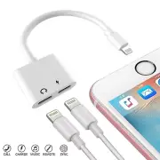 iPhone Jack Splitter Adapter to AUX Headphone Jack and Charger