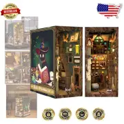 Book Nook Kit - DIY Wooden Dollhouse with Magic Pharmacist Theme for Creativity