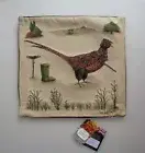 Hines of Oxford Phillip Pheasant Gamekeeper Tapestry Pillow Sham Cushion Chaplin