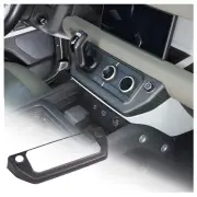 Matt Carbon Car Center Control Gear Panel Cover For Land Rover Defender 20-2024