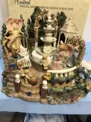 Classic Treasures Musical Angel And Cherub Water Fountain NIB
