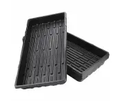 10x Garden Black Plastic Rectangle Plant Seedling Propagation Seeding Tray AUS