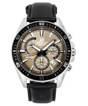 Casio EDIFICE Chronograph Stopwatch Leather Strap Quartz EFR-552L-5A Mens Watch