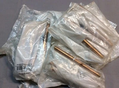 Lot Of 35 Red brass Pipe nipple 1/8” X 6” Long threaded Brand New