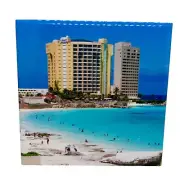 Cancun Mexico Ceramic Tile Trivet Coaster Travel Souvenir 4" x 4"