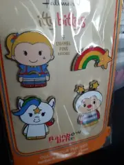 *NEW Rainbow Brite Enamel Pins Hallmark Itty Bittys Collector Set Starlite Twink