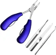 Baluue 1 Set Set Manicure Tool Kit Dead Skin Scissors Nail Clippers Pedicure Trimmer Nail Trimmer Blue