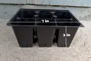 Seed Starter Trays 300 DEEP Extra Large Cells 50 Trays of 6 Cells Each