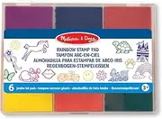 Melissa & Doug Rainbow Stamp Pad Arts and Crafts Stamp Sets and Stencils 3+ Boy or Girl