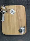 Mud Pie Sea Turtle Cheese Cutting Board With Knife. New