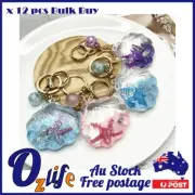 12pcs Shell Liquid Oil Keyring Mixed Bulk Buy FREE SHIPPING OVER $200 AU STOCK