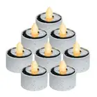 Solar Tea Lights Outdoor Waterproof, Dusk to Dawn Outdoor Lighting, Reusable ...