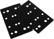 2pcs Sandpaper Pad Polisher Back Plate Pads Buffer Polisher for Car Detailing Sanding Tools for Car Scuffing Sponge Polishing Disc Black Polyester Sponge