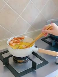 在飛比找Yahoo!奇摩拍賣優惠-現貨 PAGOO 琺瑯搪瓷鍋日式雪平鍋泡面鍋家用小鍋奶鍋油炸