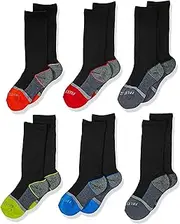 [Fruit of the Loom] boys 6-pair Half Cushion Crew Socks Casual Sock