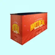200cm Large Fabric Portable Promo Table | Exhibition Pop Up Display Counter