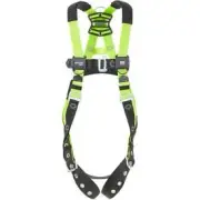 Miller H500 Industry Standard Harness w/ Back D-Ring Tongue Buckle S/M Green