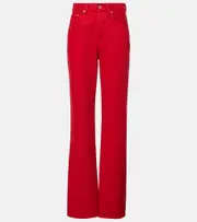 [Jacquemus] Jacquemus De-Nîmes high-rise straight jeans 30 red