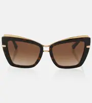 [Dolce & Gabbana] Dolce & Gabbana Butterfly square sunglasses One Size brown