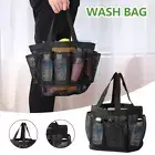 Shower Caddy Mesh Bag with 8 Pocket Portable Large Capacity Shower Tote·-