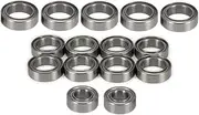 Silver 8mm/ 10mm/ 12mm Bearing Set Replacement Parts for TRAXXAS LATRAX Teton 1/18 RC Truck