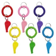 6Pcs Sports with Stretchable Coil KeyRing Noise Maker