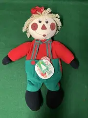 Rennoc Santa's Best Plush Elf Elves Christmas Stocking Pajama Bag Zipper Back