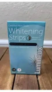 Lumineux Teeth Whitening Strips 7 Treatments Enamel Safe Whiter Teeth 14 Strips