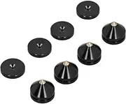 4 Set Speaker Feet Spikes, Metal Speaker Shock Absorbing Stand Feet Floor Protector, Home HiFi Speaker Isolation Pad for Turntable CD DVD Player