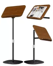 2 in 1 Dual-use Floor Book Stand & Desktop Book Stand,Height Adjustable from