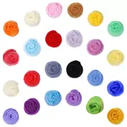 24pcs Wool Yarn Decorative Wool Felting Yarn DIY Needle Felting Wool Portable