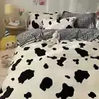 Cow Leopard Printed Duvet Cover Bed Linen Bedsheet and Pillowcase Bedding Sets