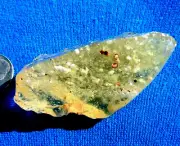 Libyan Desert Glass Meteorite Tektite impact specime(350 crt)Cristobalite Yellow