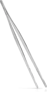 Stainless Steel Kitchen Tweezers - 30 cm Precision Kitchen Tweezer Tongs for Cooking, Garnish, Cake Decorating - Extra Long Chef Tweezers